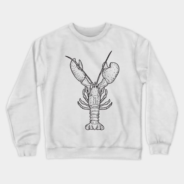 Lobster illustration Crewneck Sweatshirt by JDawnInk